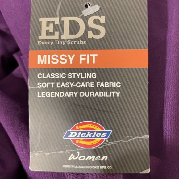 Dickies Every Day Scrubs Missy Fit Petite Drawstring Scrub Pant 3 Pocket NWT - Picture 7 of 11